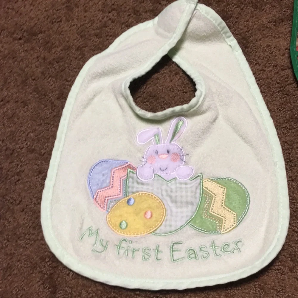 bibs & bowls for baby-5 holiday bibs & bowls-2 with tops, 1 Tinkerbell